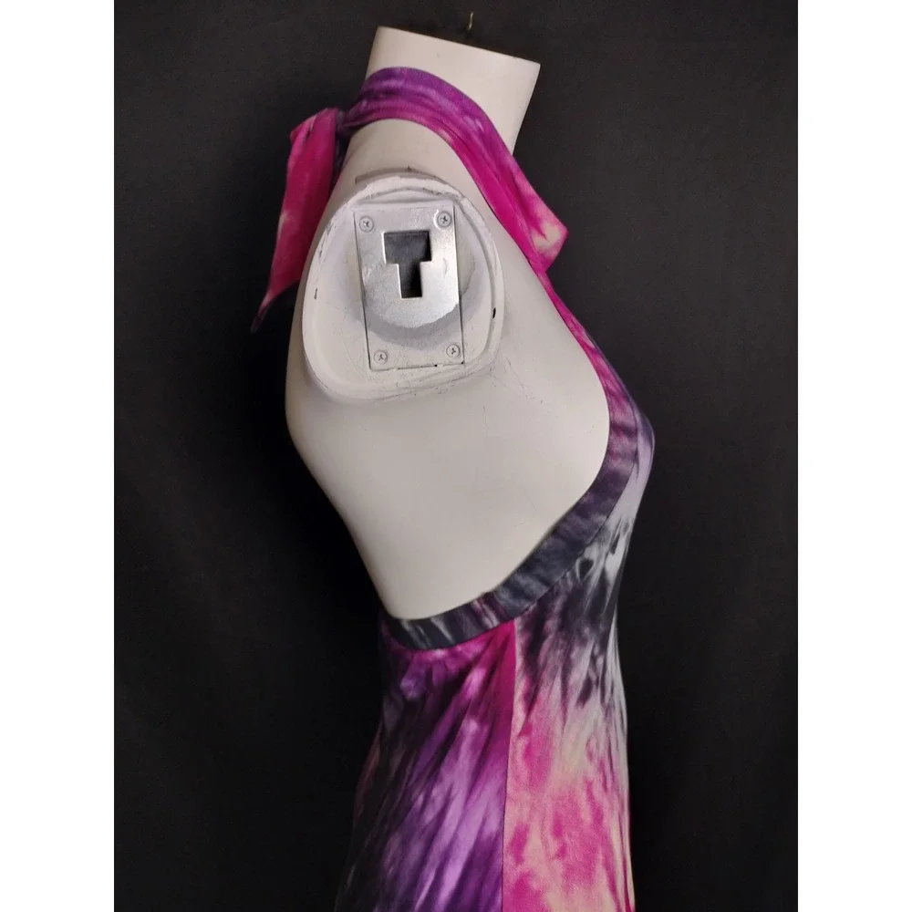 donutz inc dress small tie dye open back party dance club bodycon stretch USA